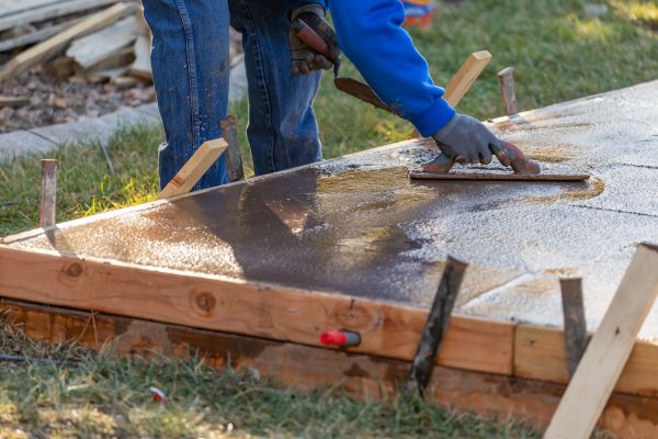 Patio Slab Construction in Overland Park
