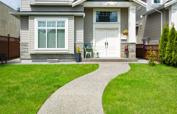 Concrete Path Construction in Overland Park